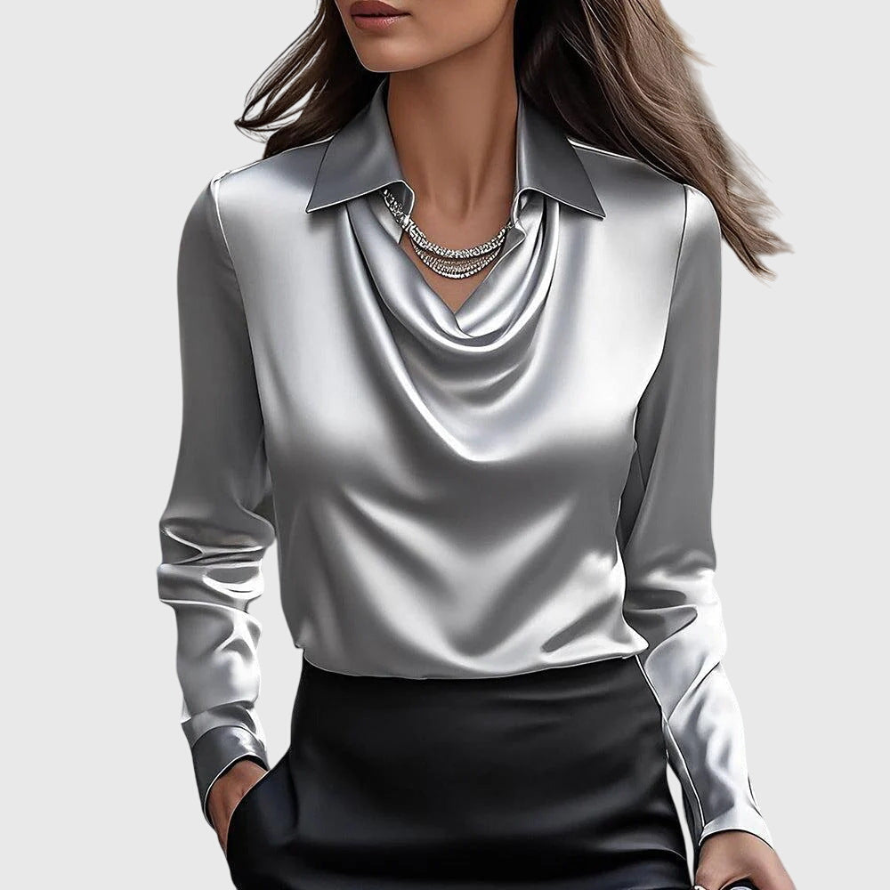 SYLVIE | BLOUSE WITH ELEGANT SHIMMER