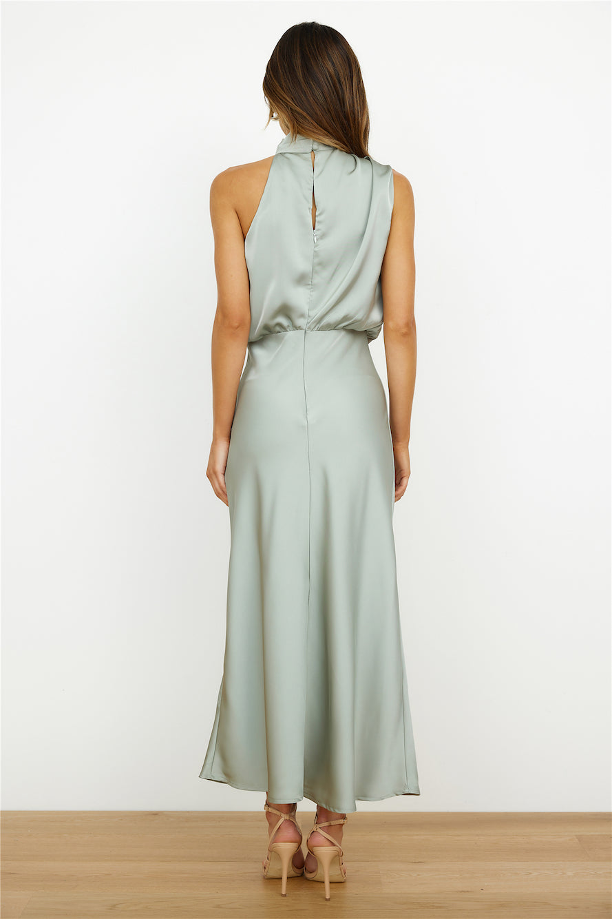 LUISA | HALTER-NECK DRESS