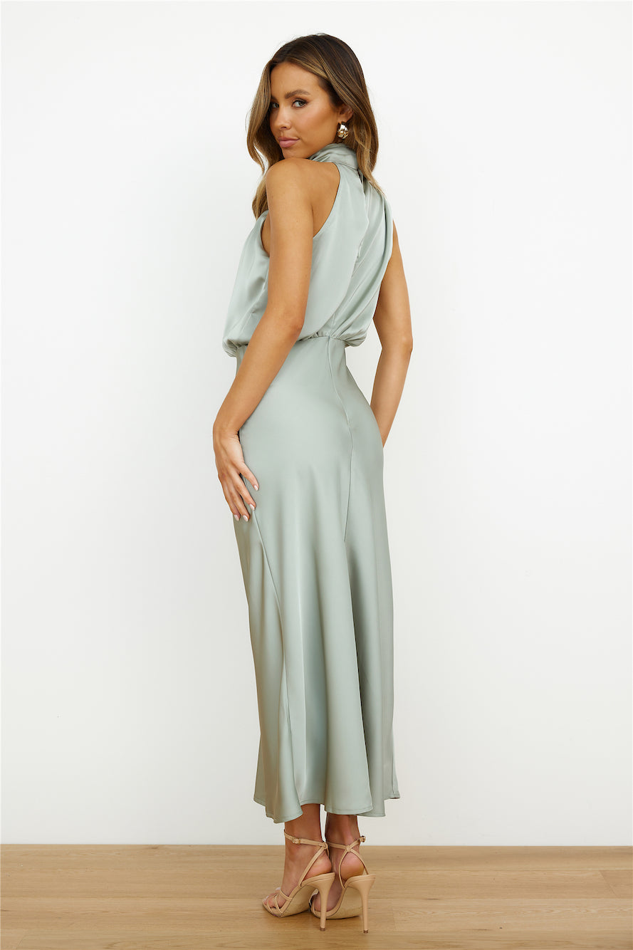 LUISA | HALTER-NECK DRESS