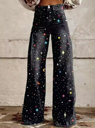 Elegante Boho Vintage-Hose für stilvolle Damen