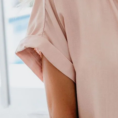 ESTELITA | SHORT-SLEEVE BUTTON-DOWN SHIRT
