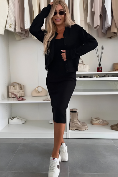 Manon™ | Bequemes Midikleid mit Weste