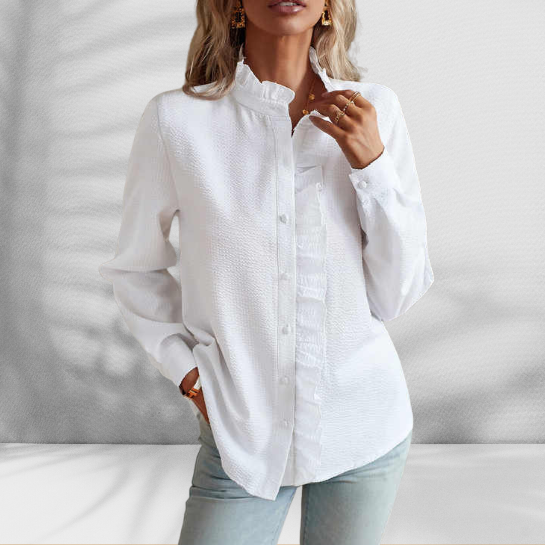 ROMEE | LIGHT BLOUSE WITH RUFFLE DETAILS