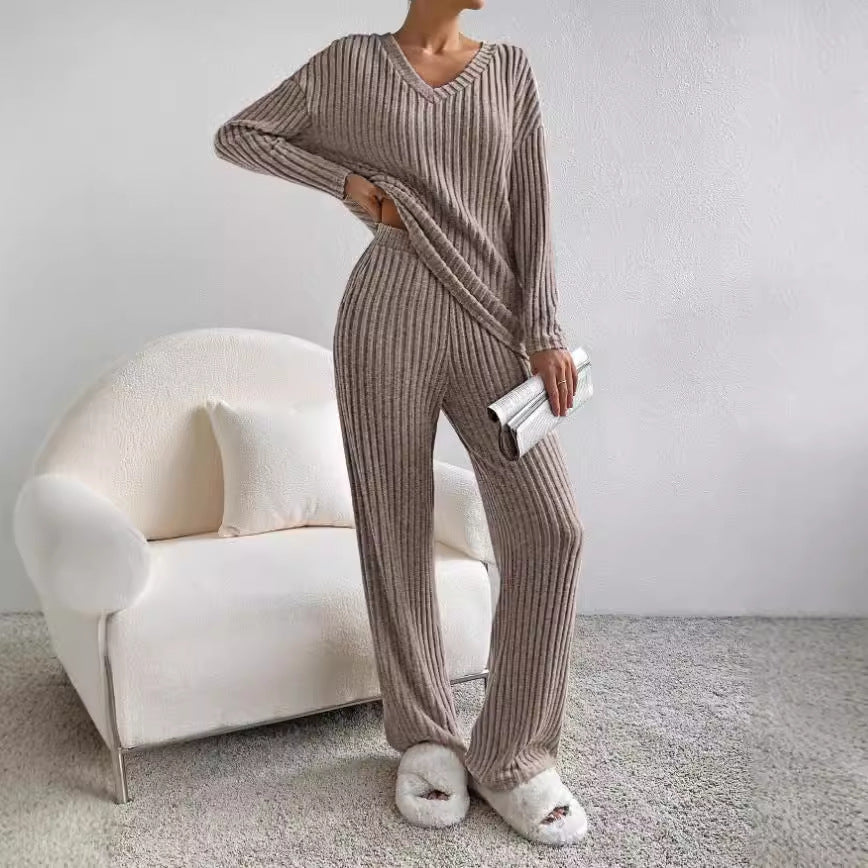 RENEE | ELEGANT RIBBED KNIT LOUNGE SET