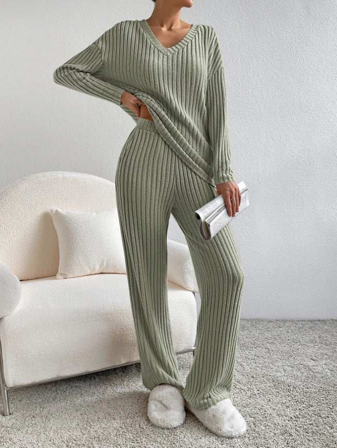 RENEE | ELEGANT RIBBED KNIT LOUNGE SET