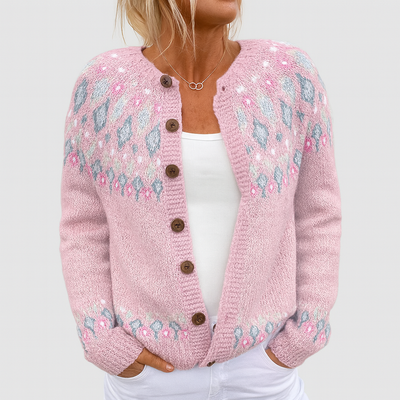 EVA | PATTERNED KNIT CARDIGAN