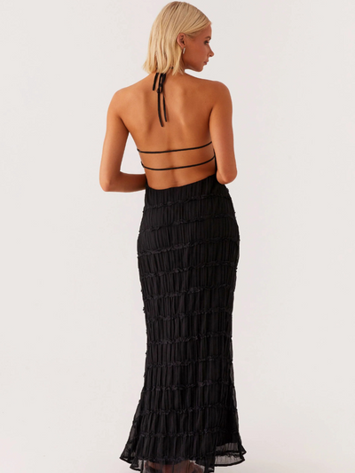 SOLÈNE - TEXTURIERTES MAXIKLEID
