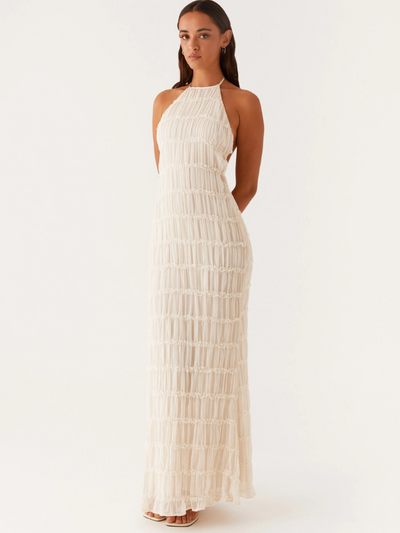 SOLÈNE - TEXTURIERTES MAXIKLEID
