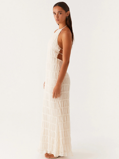 SOLÈNE - TEXTURIERTES MAXIKLEID