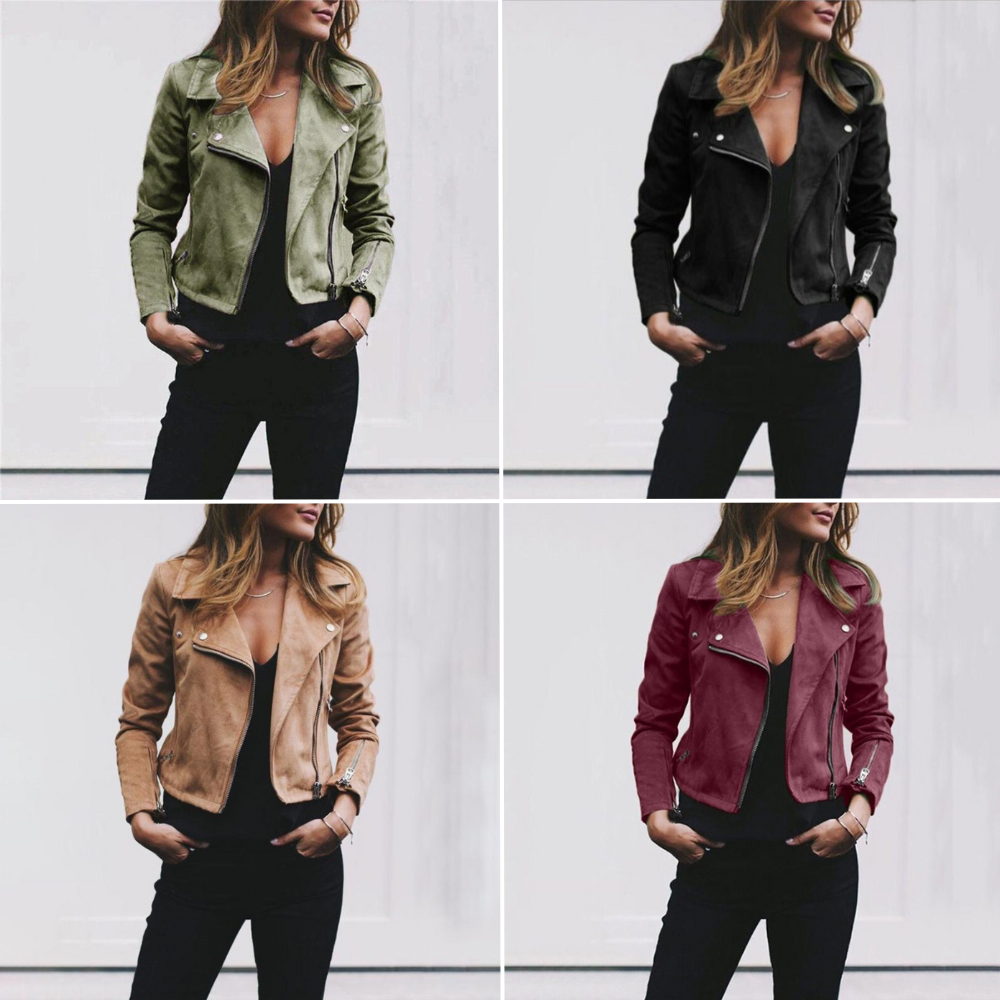 WILMA | SUEDE BIKER JACKET