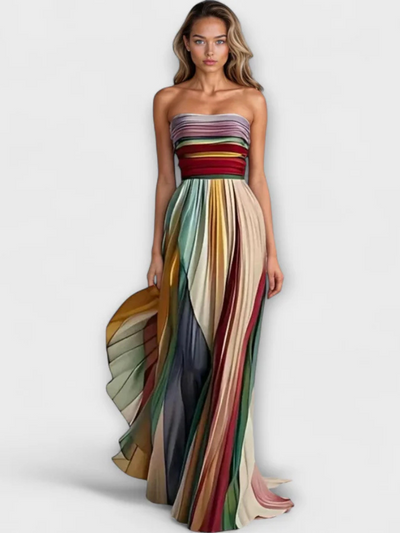 LUMINA | STRIPED MAXI DRESS