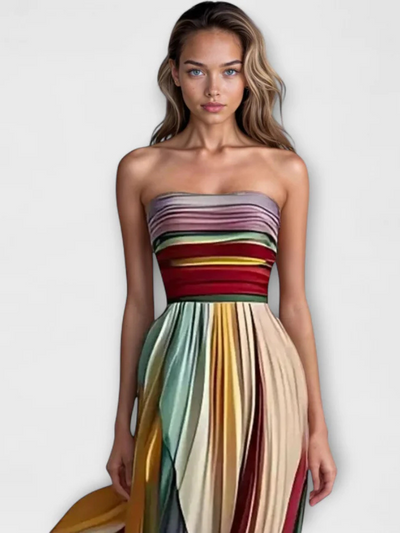 LUMINA | STRIPED MAXI DRESS