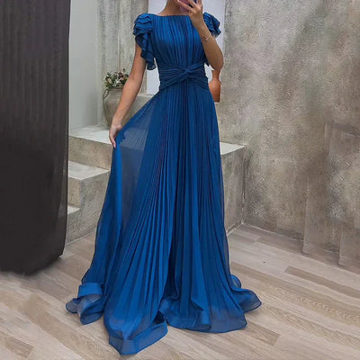 RORY | PLEATED EVENING GOWN