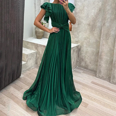 RORY | PLEATED EVENING GOWN