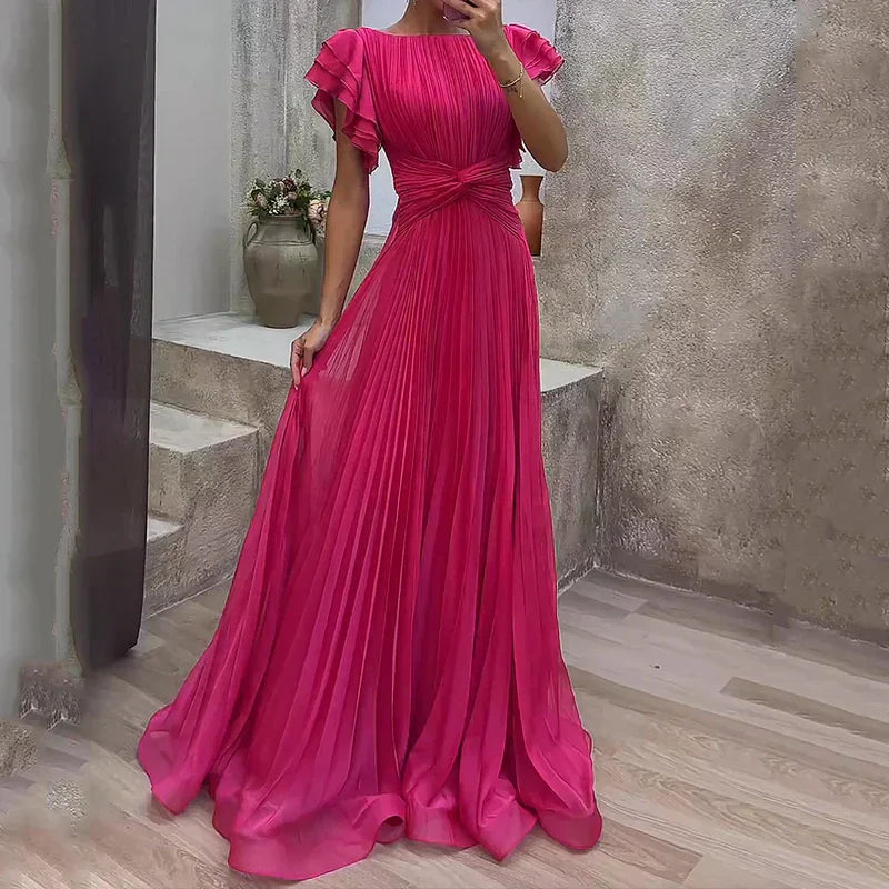RORY | PLEATED EVENING GOWN