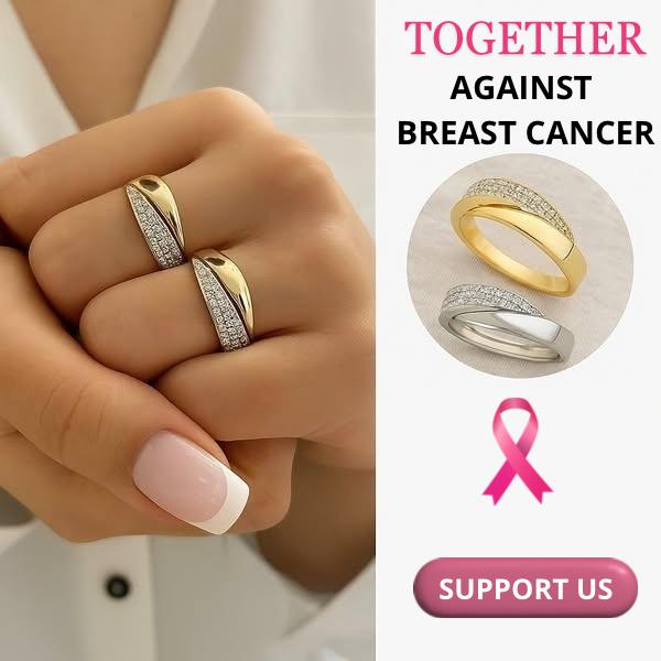 BREAST CANCER SUPPORT RING | 1+1 FREE RING