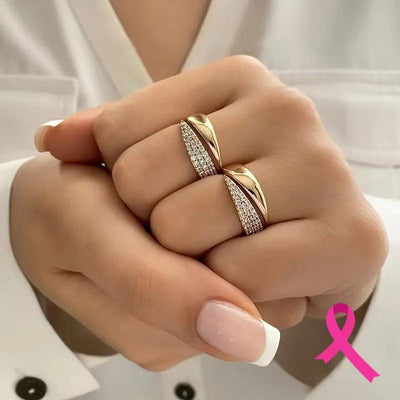 BREAST CANCER SUPPORT RING | 1+1 FREE RING
