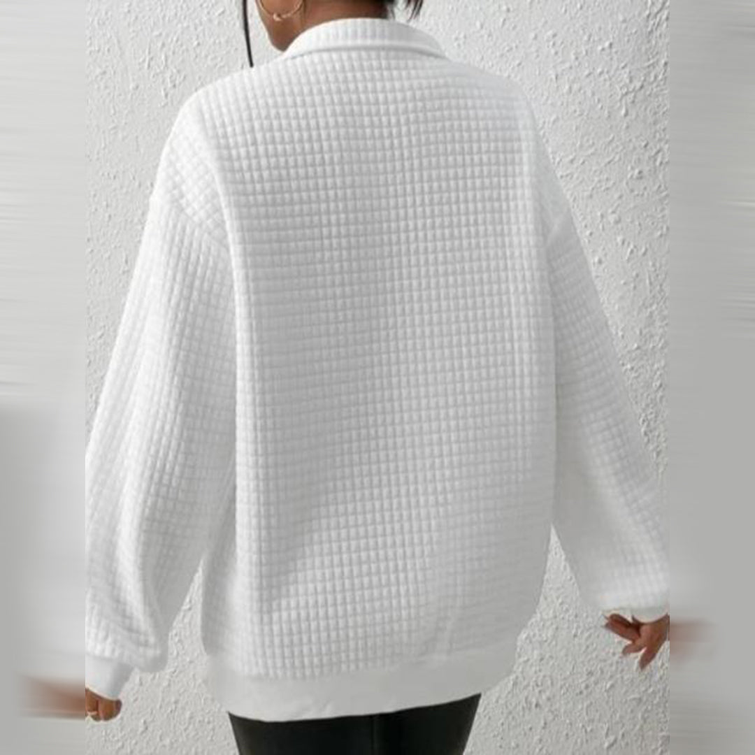 ELLES | ELEGANT ZIP-UP SWEATER