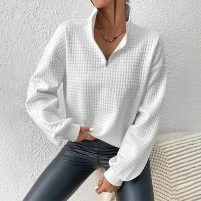 ELLES | ELEGANT ZIP-UP SWEATER