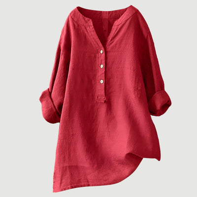 FREJA | AIRY AND COMFORTABLE SHIRT WITH BUTTONS