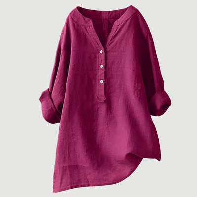 FREJA | AIRY AND COMFORTABLE SHIRT WITH BUTTONS