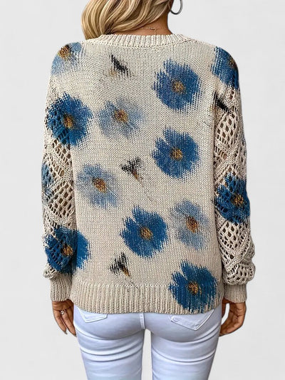 AURÉLIE | ELEGANT SWEATER WITH FLORAL DESIGN