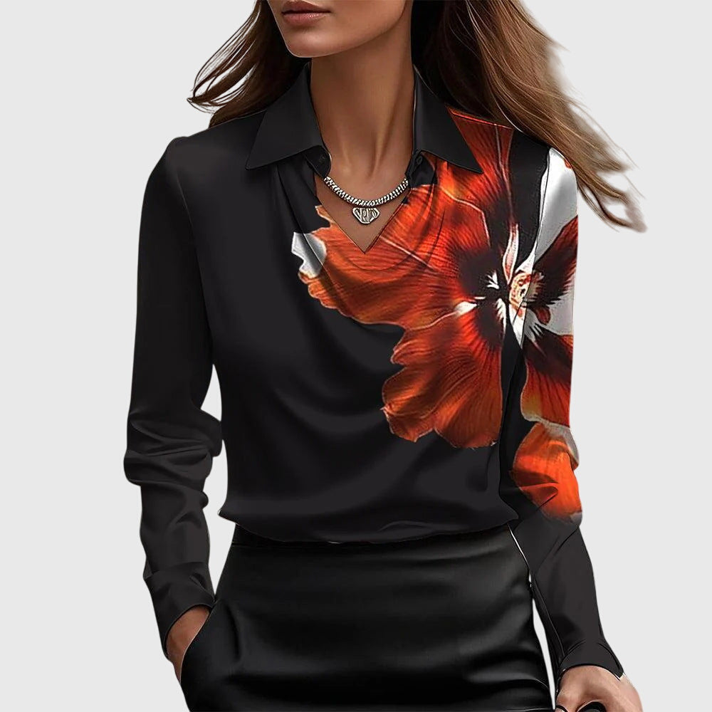SYLVIE | BLOUSE WITH ELEGANT SHIMMER