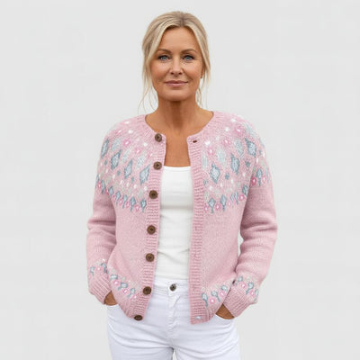 EVA | PATTERNED KNIT CARDIGAN