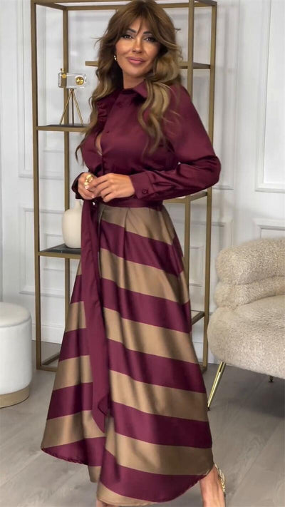 VIVIENNE | STRIPED MAXI DRESS