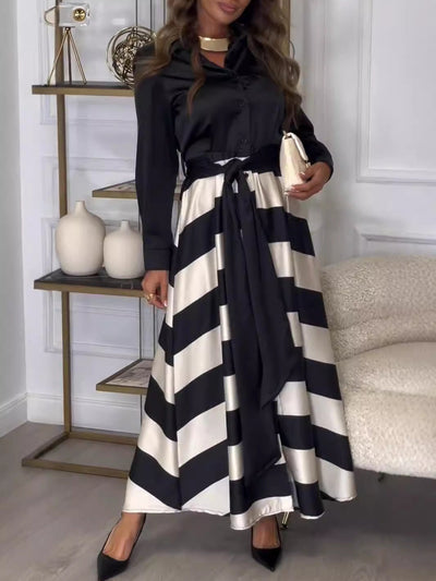 VIVIENNE | STRIPED MAXI DRESS