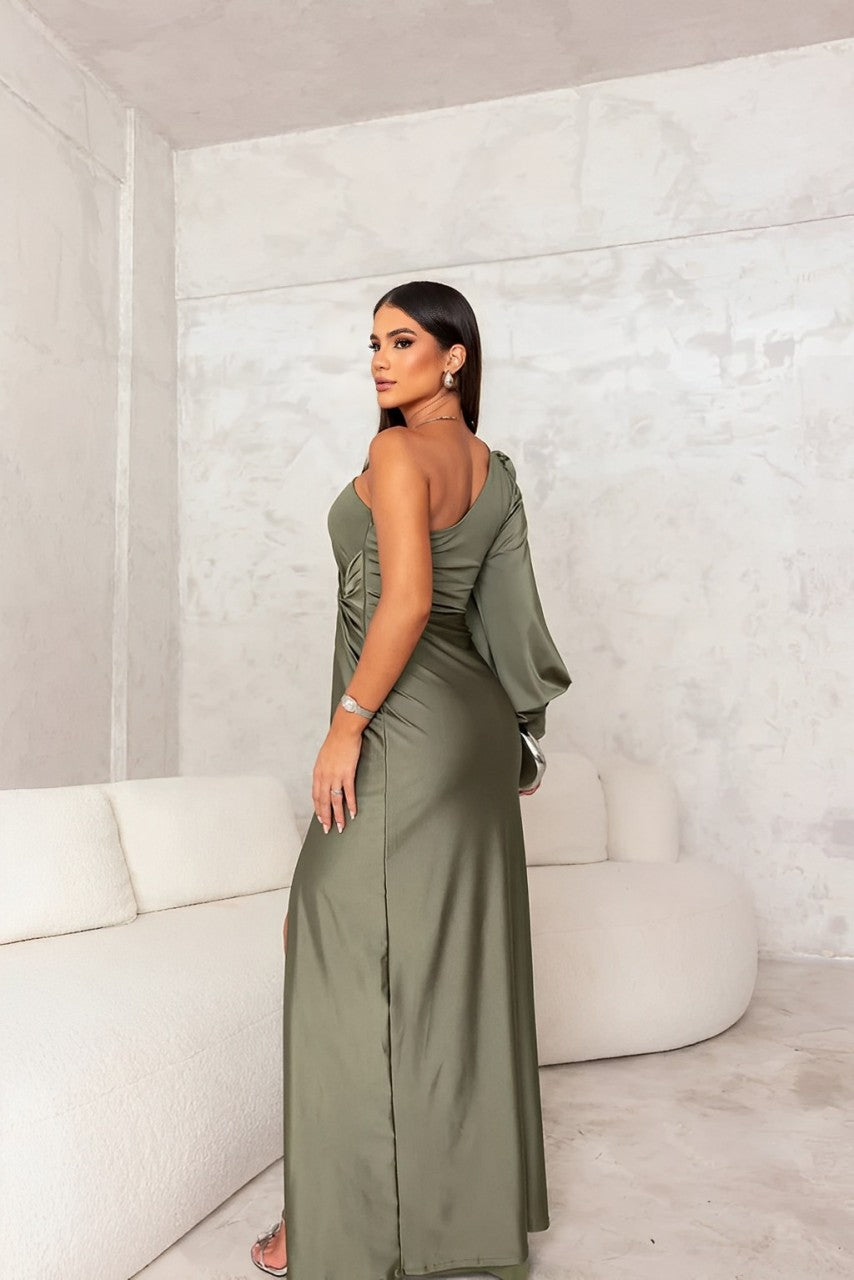 ADELINA | ELEGANT ONE-SHOULDER DRESS